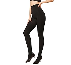 【U LAN】[set item] Maison fleece leggings set Weziarer Fleece Lined Tights for Women - 100D Opaque Warm